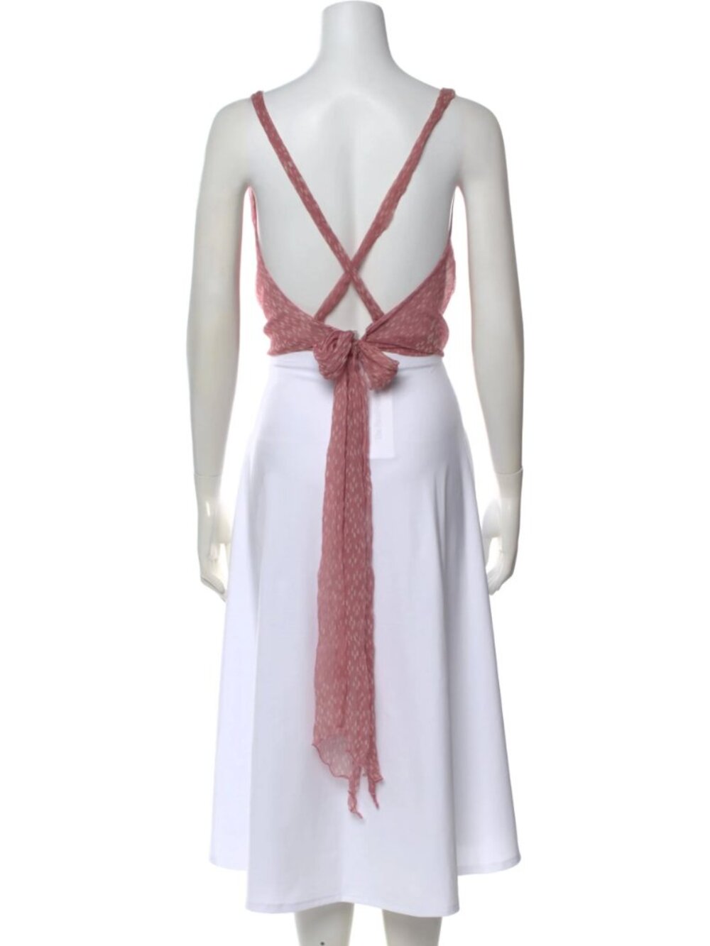 cloe cassandro pink cowl neck top 100% silk - Picture 4 of 4